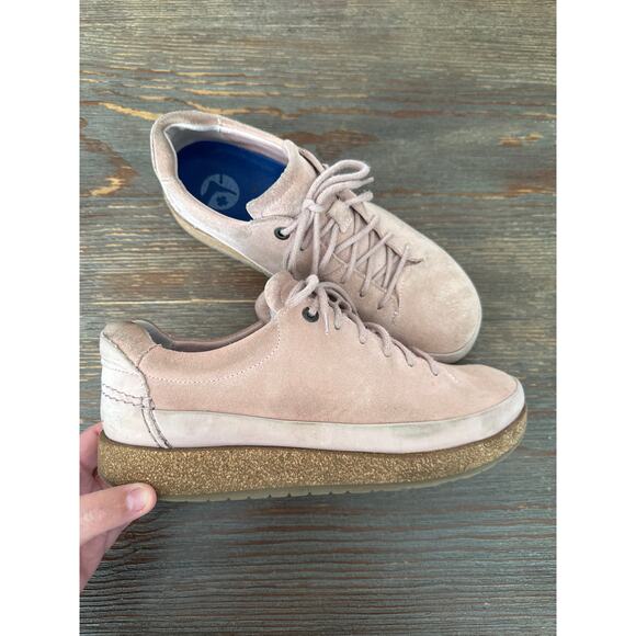 Women's Birkenstock Bend Low Nubuck Leather Sneakers in Pink size 40 Lagenlook - Picture 3 of 7